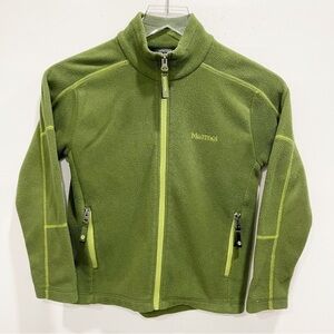 Marmot Kids Green Fleece Full Zip Sweatshirt Jacket Medium